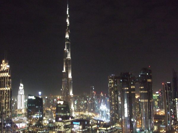 アラブ首長国連邦・ドバイ「ドバイ」の写真：高層ホテルから見た夜景