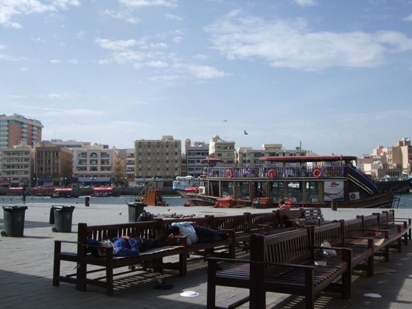 アラブ首長国連邦・ドバイ「ドバイ」の写真：ドバイのクリーク　新しい旧市街　スーク　...