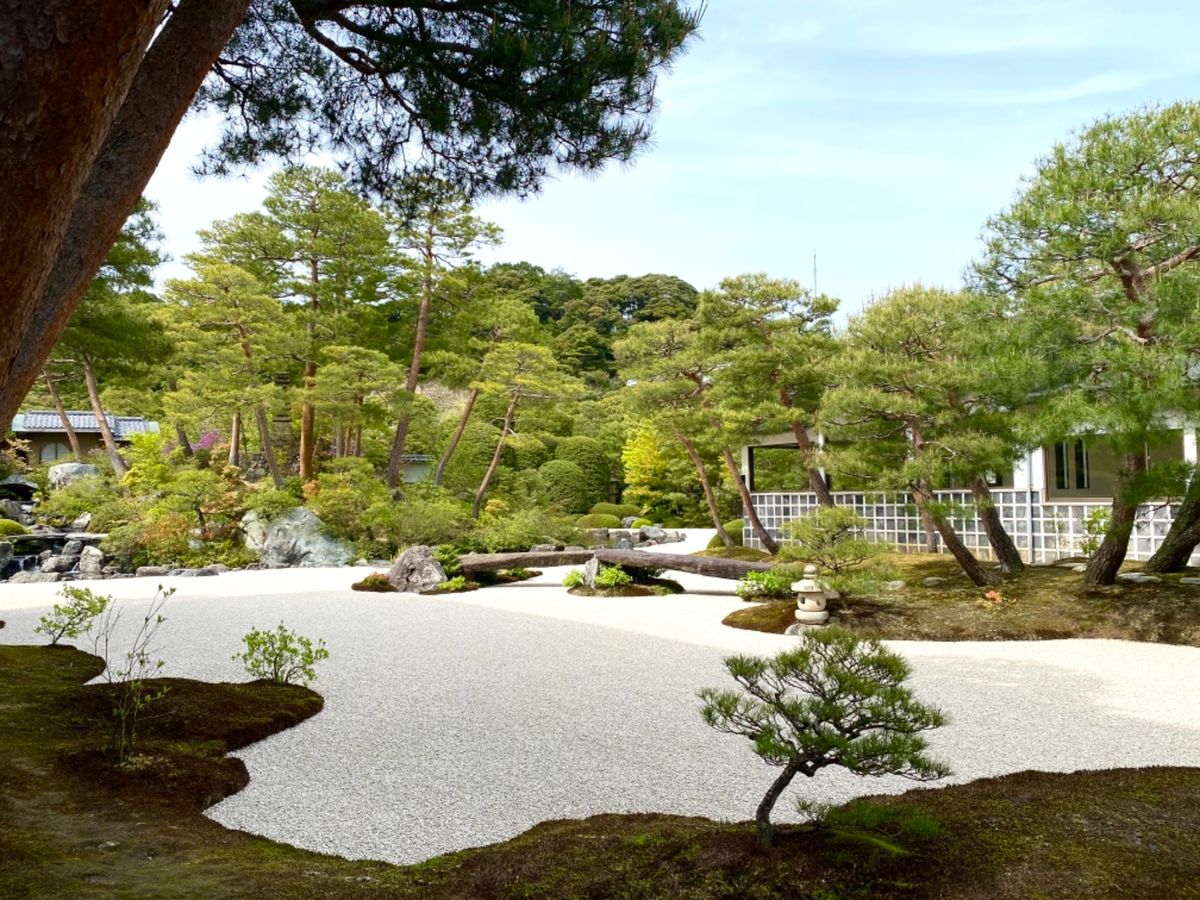 足立美術館の日本庭園は
さすが有名なだけあって
よくお手入れされてる！

...