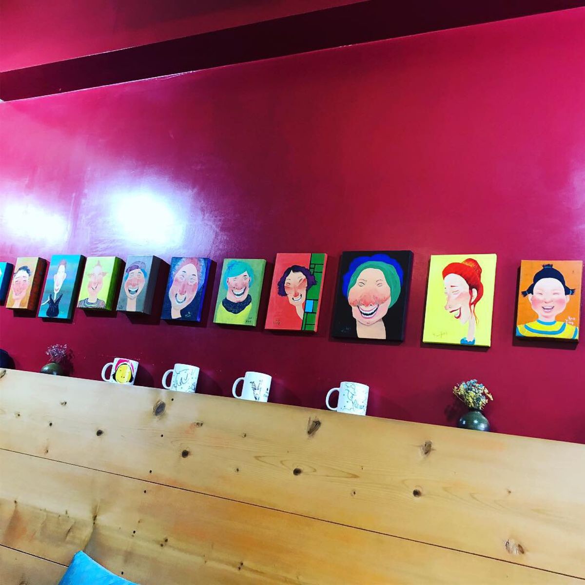 オススメのカフェに連れて行ってもらい、ティータイム🫖고구마라떼(さつまいも...