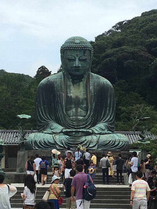 日本・鎌倉「夏休みの鎌倉日帰り」の写真：日本の夏は暑い🥵💦☀️
久しぶりに海の匂...