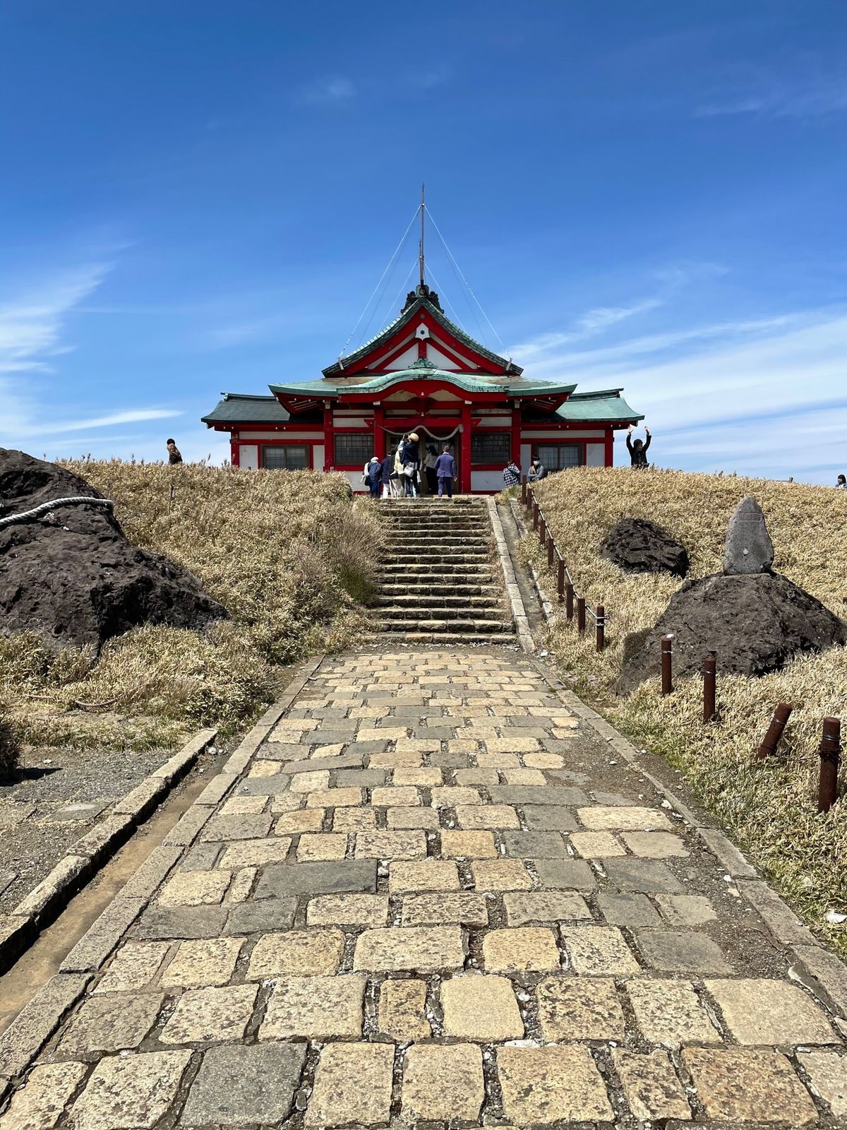 芦ノ湖ロープウェイで山頂の神社へ