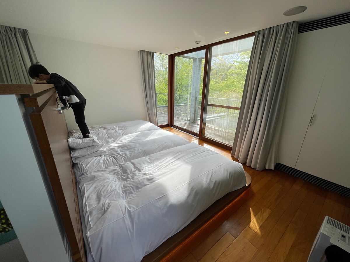 リゾナーレ那須

広い！
メゾネット式で2回にスリーベッド