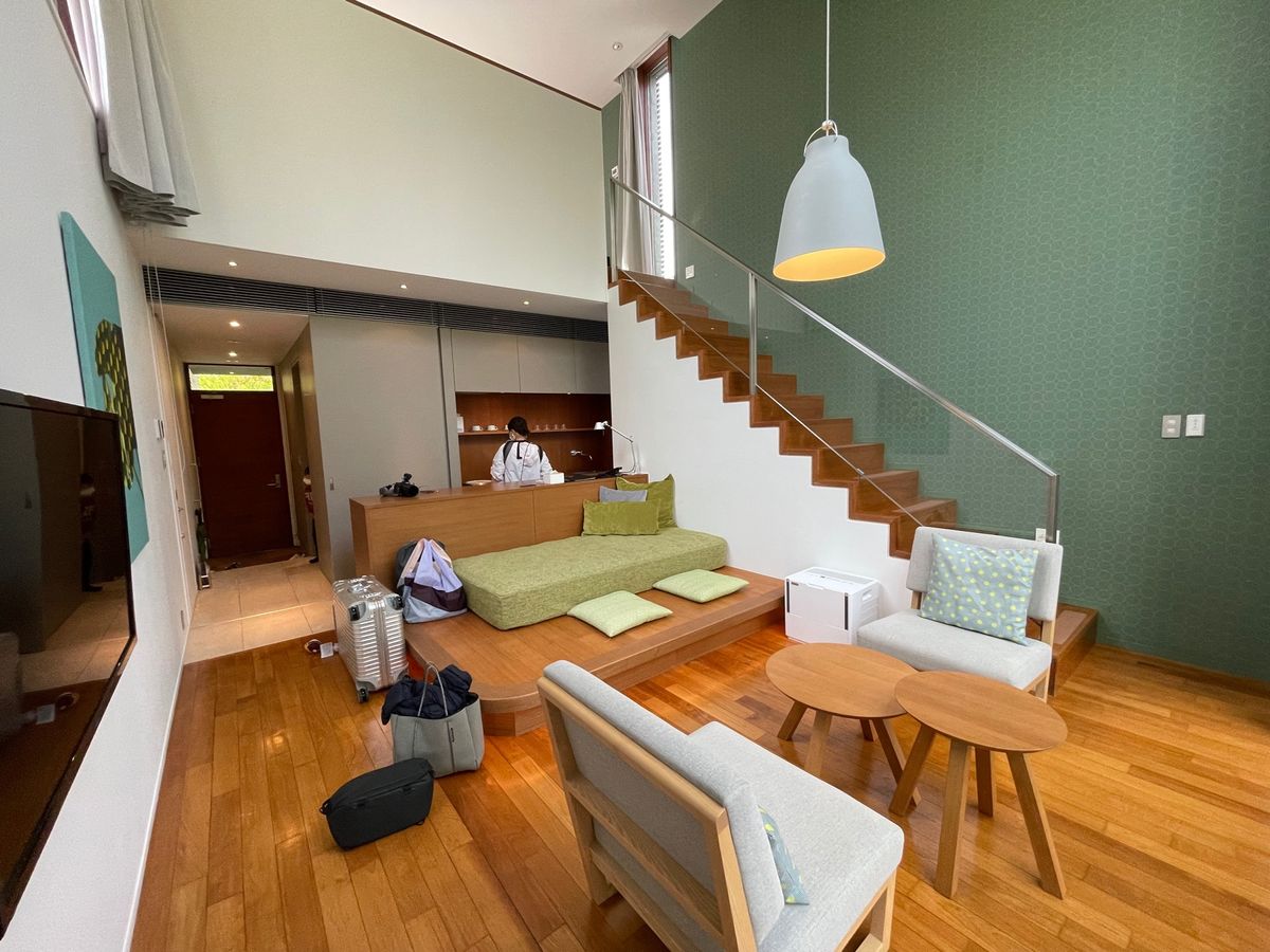 リゾナーレ那須

広い！
メゾネット式で2回にスリーベッド