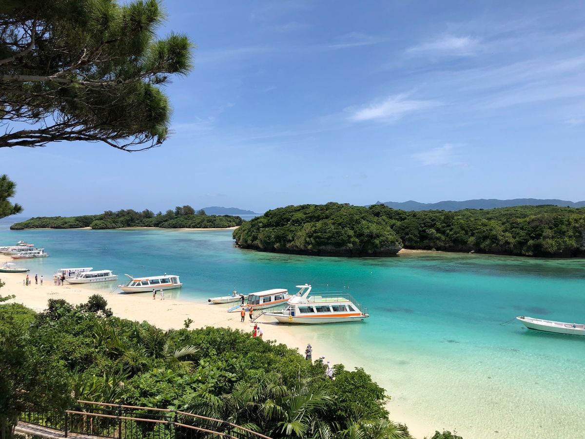 川平湾。
石垣島で一番綺麗だった✨
グラスボードも急遽乗ったけど、850円...