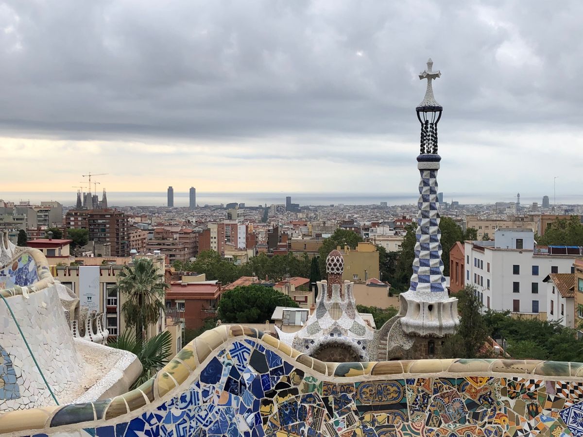 友人とPARK GUELLで待ち合わせ🦎🇪🇸