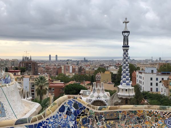 スペイン・バルセロナ「Spain周遊, 半分一人旅」の写真：友人とPARK GUELLで待ち合わせ🦎🇪🇸