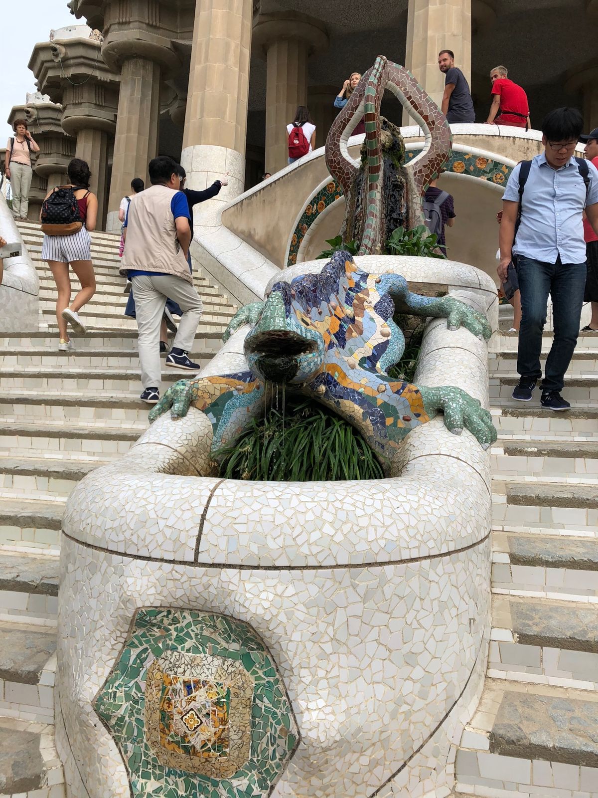 友人とPARK GUELLで待ち合わせ🦎🇪🇸