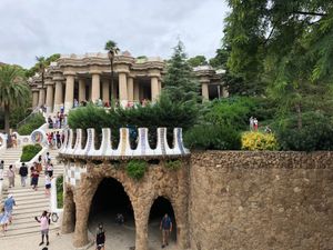 友人とPARK GUELLで待ち合わせ🦎🇪🇸