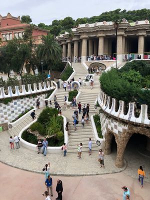 友人とPARK GUELLで待ち合わせ🦎🇪🇸