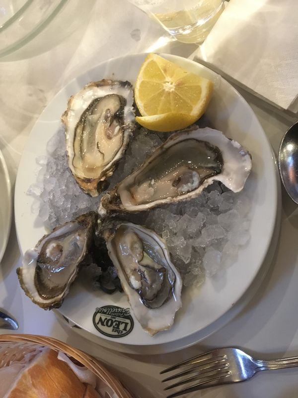 ベルギー・ブリュッセル「Belgium, soccer(Japan vs Ukraine)」の写真：夕食は2/3でLEON🍴！
料理もお酒も...