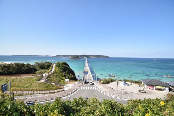 日本・山口県「山口県一人旅」の写真：いい天気でいい景色！
角島大橋のドライブ...