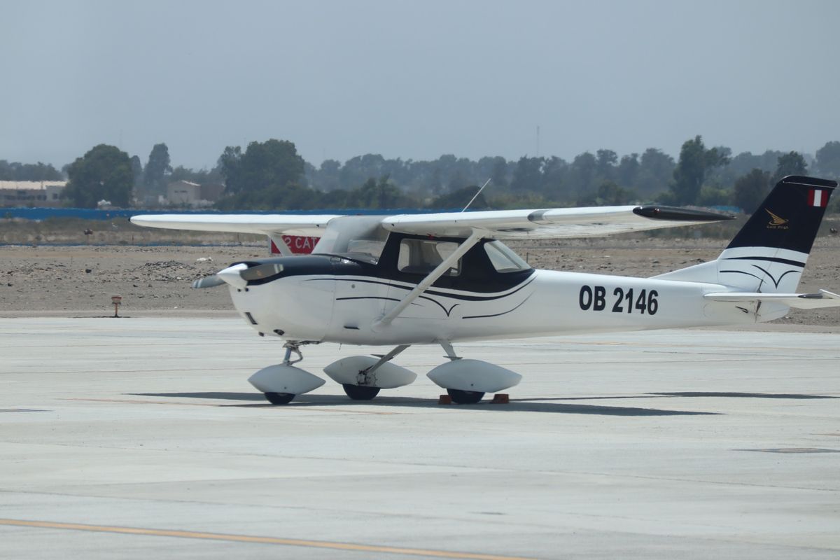 ナスカの地上絵の遊覧飛行！
左右のシートどちらの客も見やすいように、絵の上...