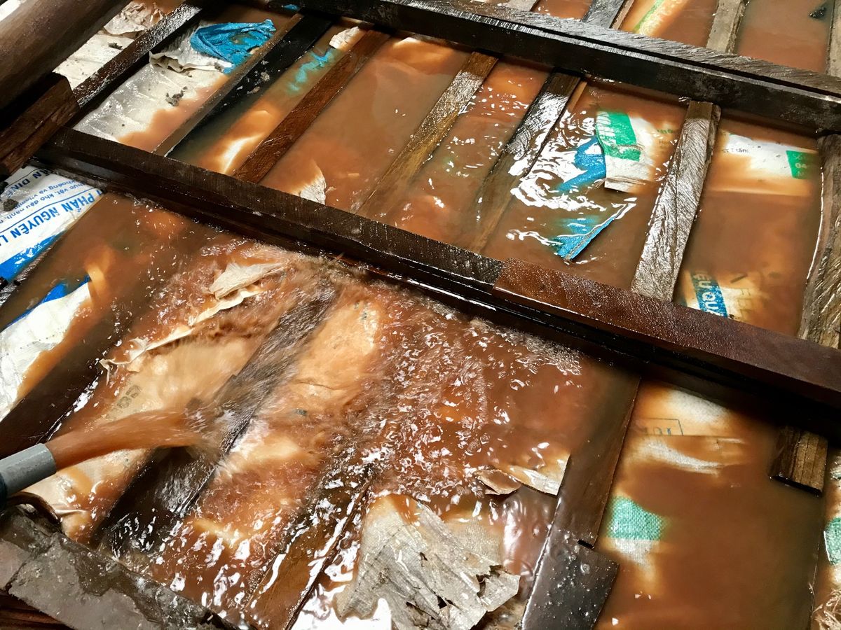Fish sauce factory
フーコック島の中央部にあった魚醤製造...