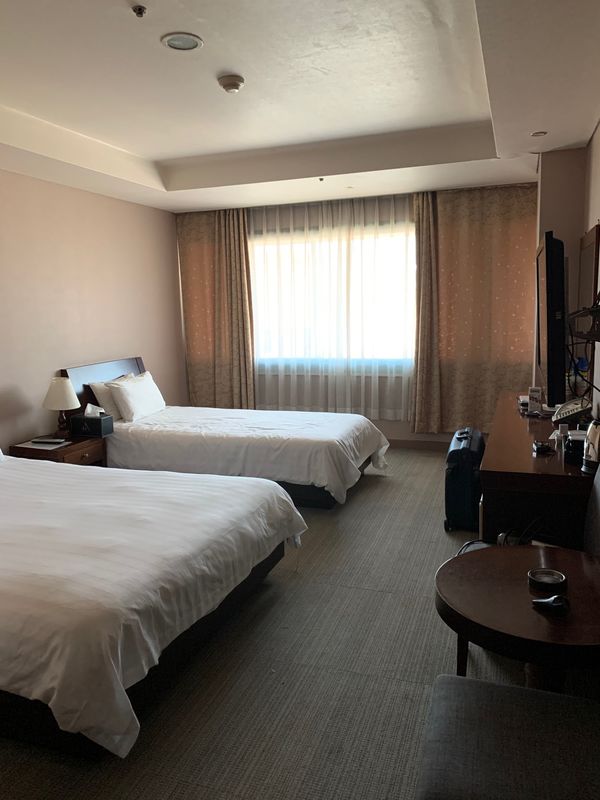 大韓民国 (韓国)・ソウル「『スパショ8』in 韓国」の写真：友達の希望で安さと広さ重視。

古いけど...