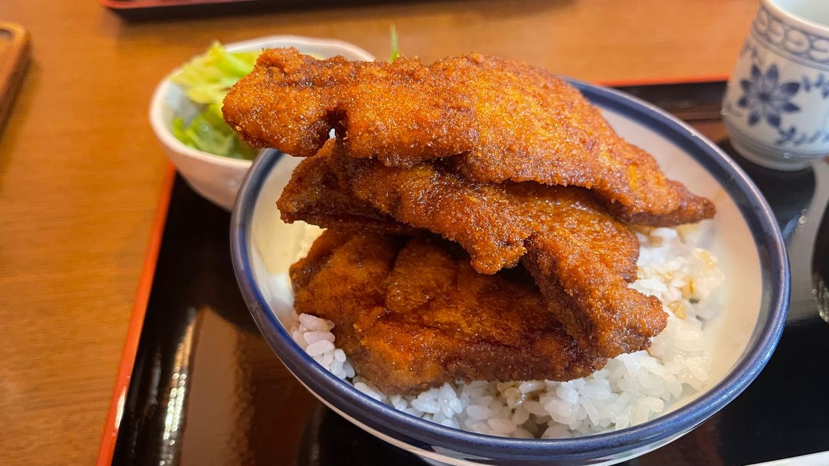 グリル やまだのソースカツ丼。
福井県はソースカツ丼？発祥の地らしい。
本...