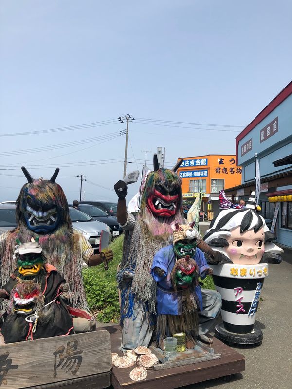 日本・田沢湖「21年5月　秋田県の旅」の写真：入道崎の海陽でランチ
海鮮定食はミニサイ...