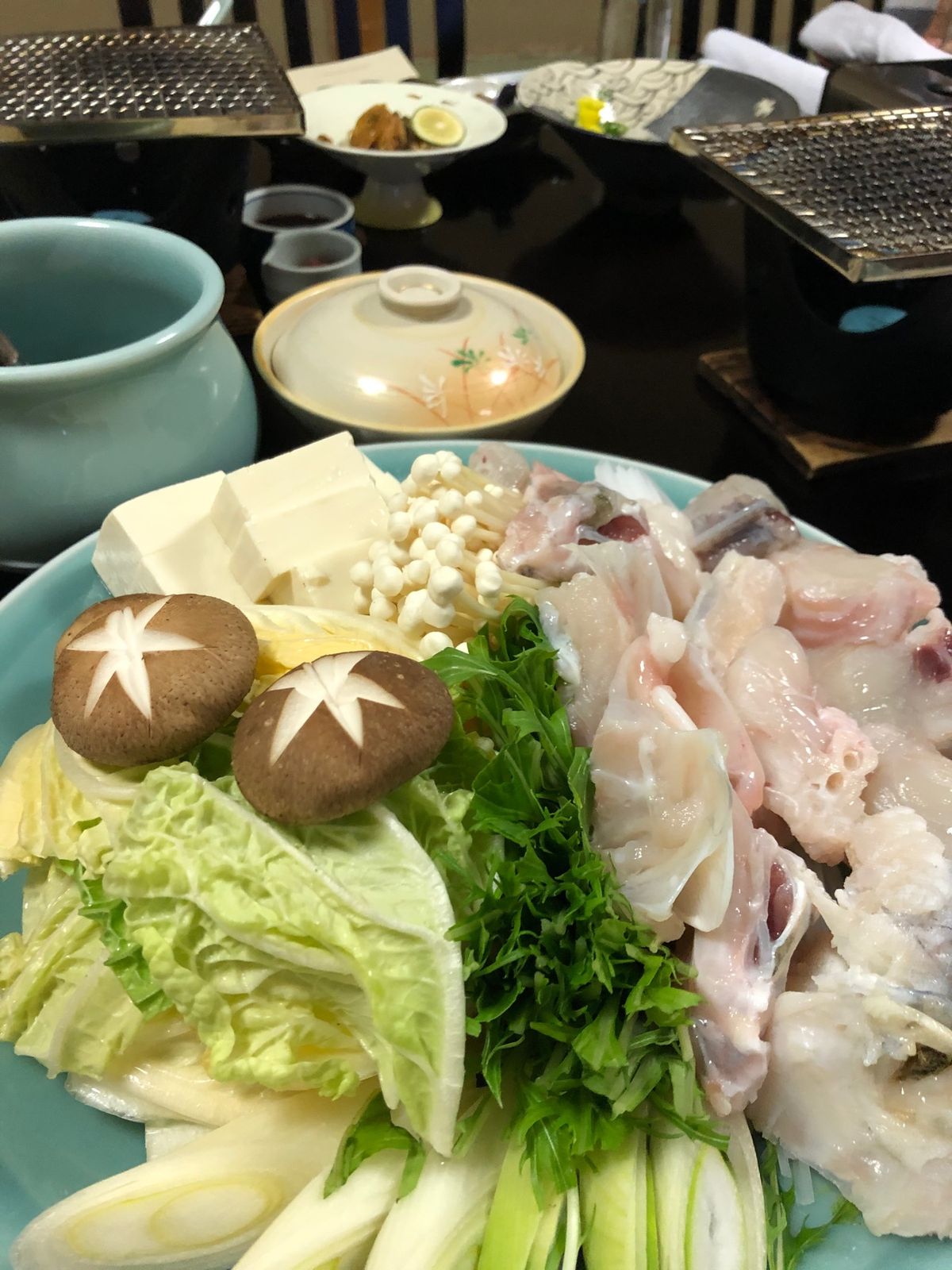 三年トラフグコースと朝ご飯