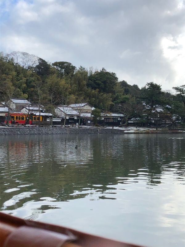 日本・島根県「20年12月　松江出雲境港の旅」の写真：お堀めぐり