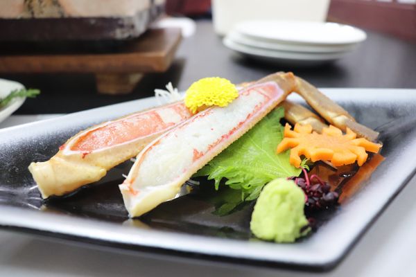 日本・京都府「日本で最も美しい村-伊根」の写真：
メインのカニ！！

刺身や鍋や茹でカニ...