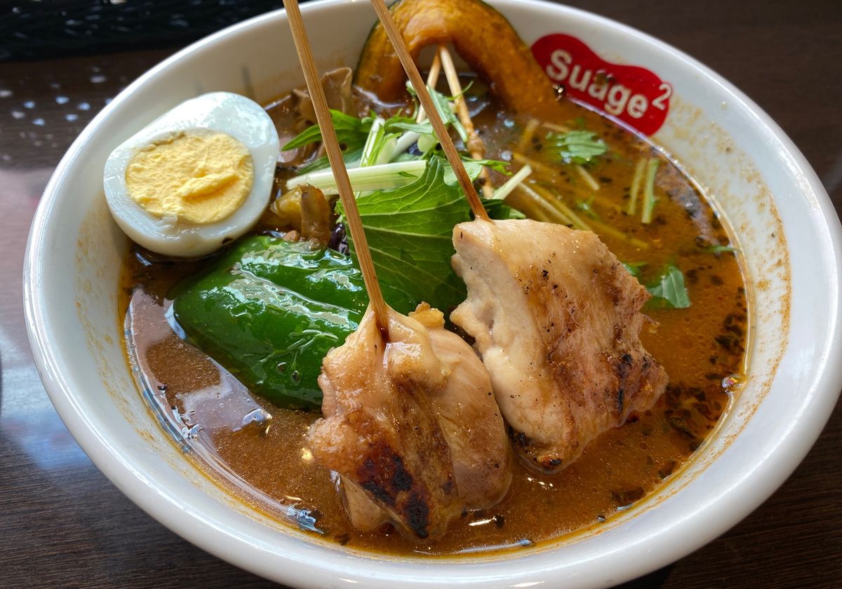 時計台からのスープカレー。
ザ・札幌。
