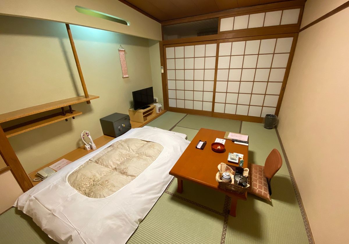2日目の夜は道後温泉。
贅沢に旅館にお泊り。
一人旅で畳の部屋に泊まるのは...