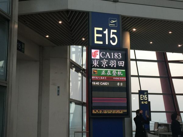 シンガポール・シンガポール「1泊3日北京経由弾丸シンガポール撮影旅行」の写真：CA183　PEK-HND
B-6555...