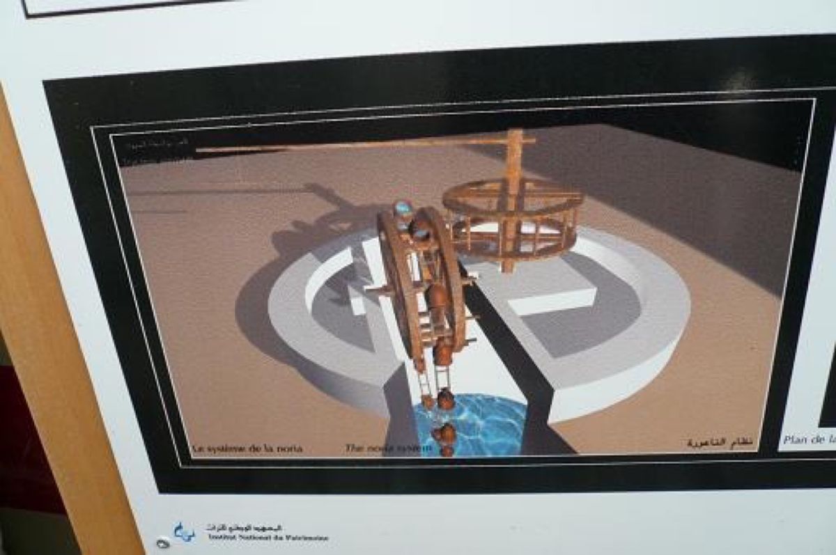 ★2日目

ここはラクダが水をくみ上げる井戸の実演。

ラクダが井戸の周囲...