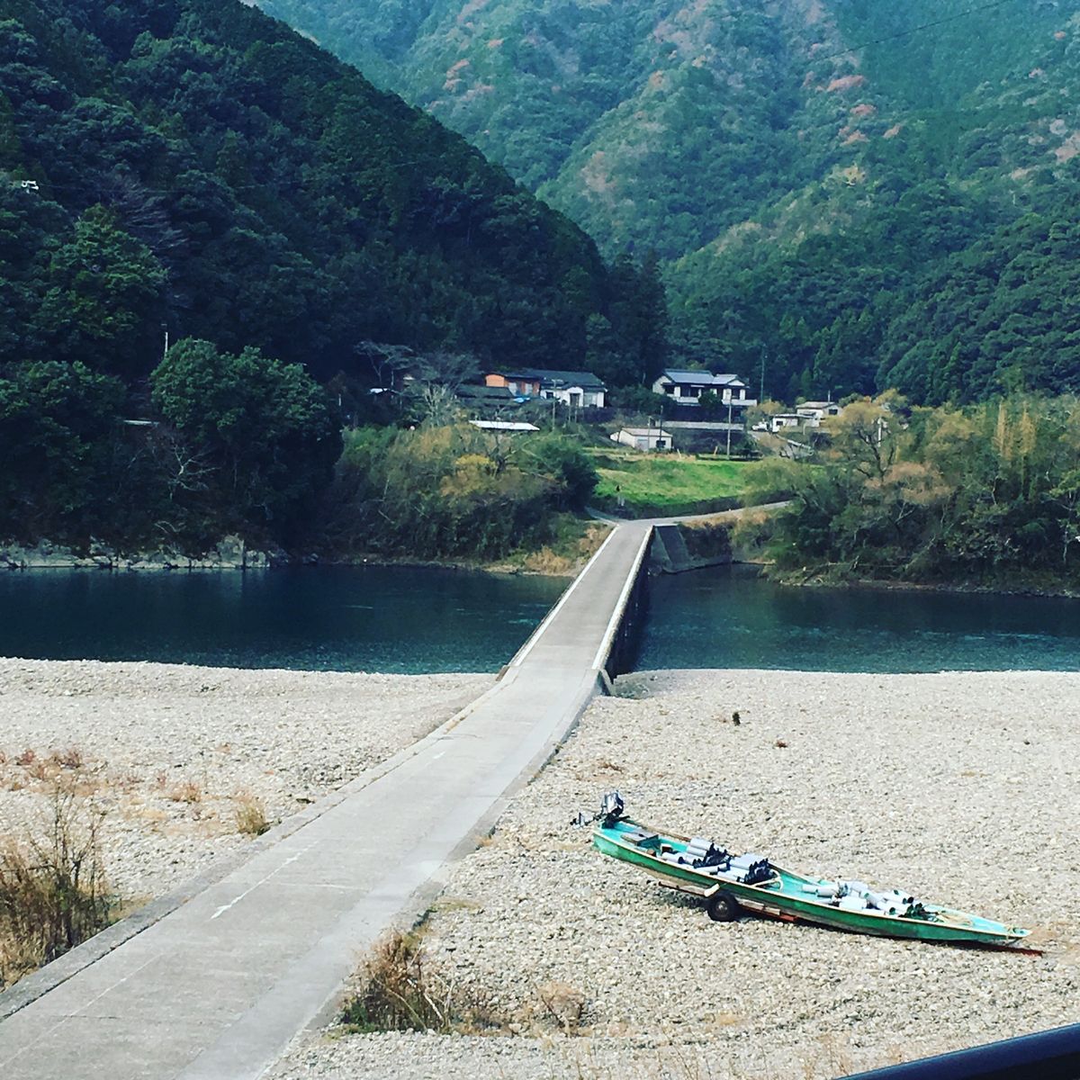 門派海老、沈下橋、四万十川