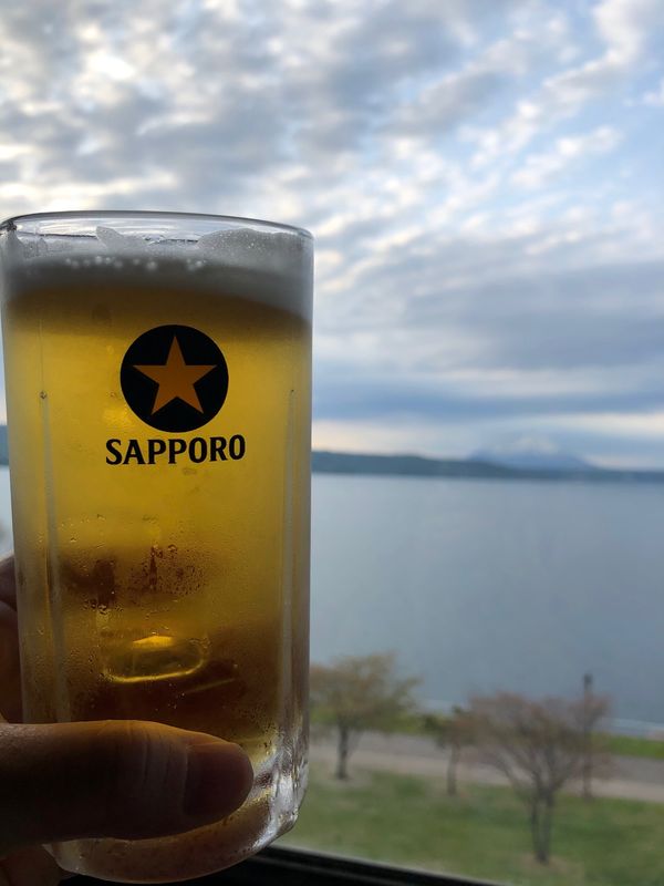 日本・北海道「21年5月　登別•洞爺湖温泉•ウポポイの旅」の写真：洞爺観光ホテル
お部屋からの眺め
羊蹄山...