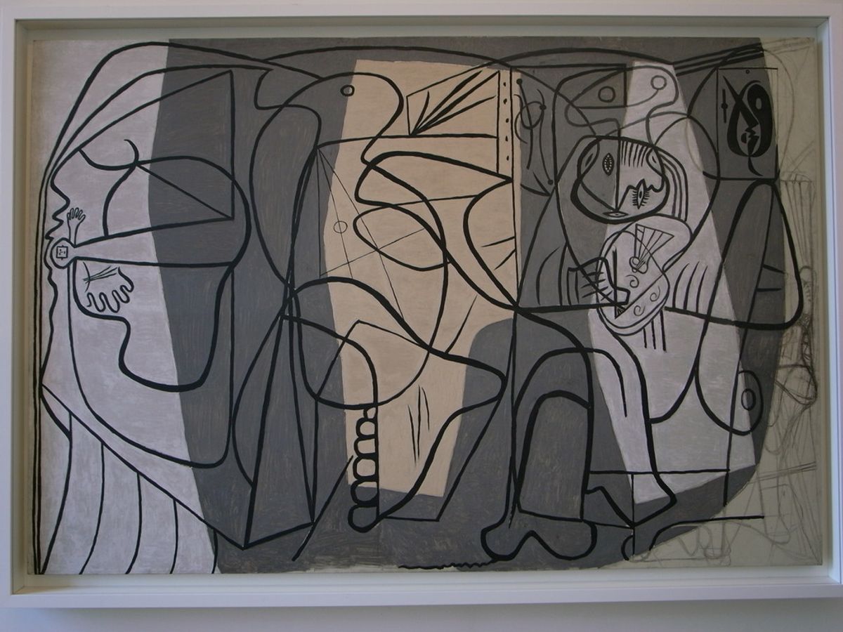 ピカソ美術館かな。キュビズムは余り分からないけど建物と絵の配置が興味深かっ...