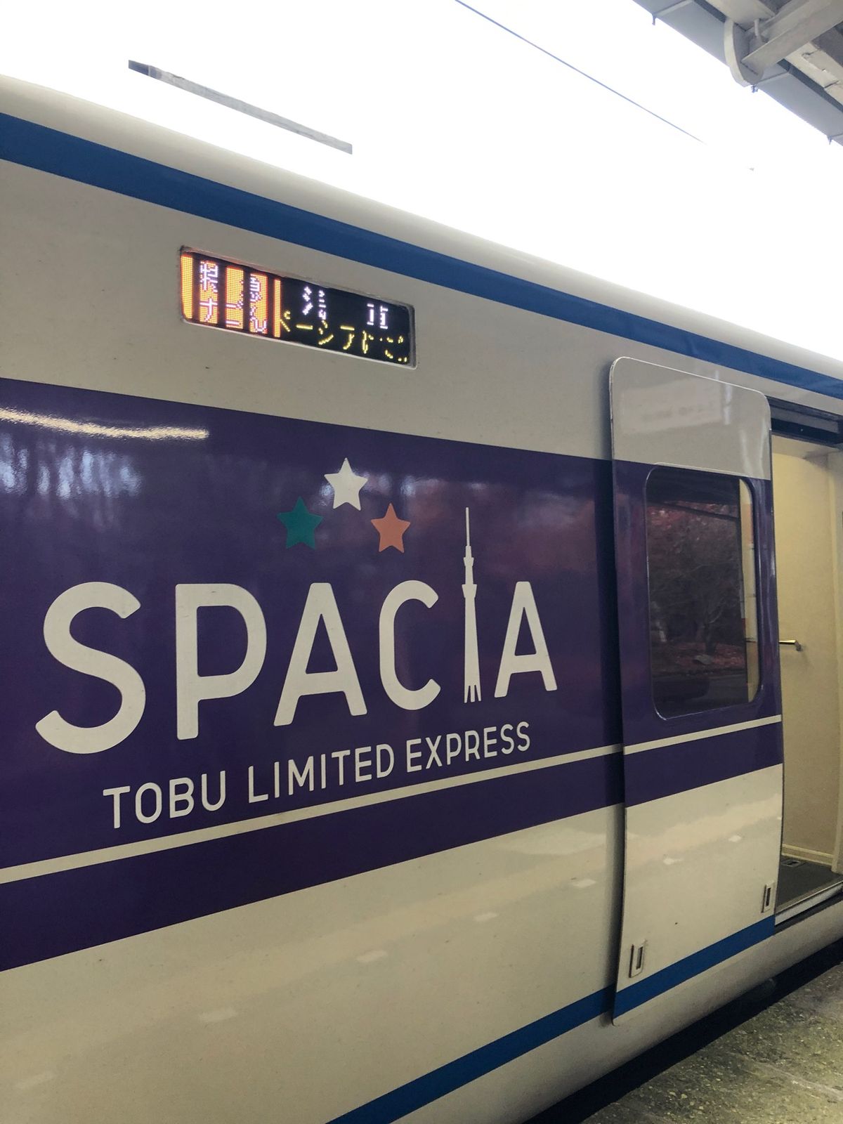 特急スペーシアに乗って帰京