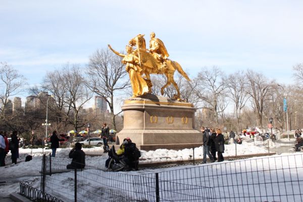 アメリカ(米国)・NY「厳寒のNY」の写真：ニューヨークのランドマーク、的な