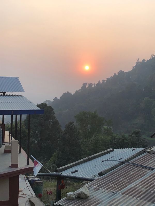 ネパール「ネパール」の写真：ナガルコットの朝焼け