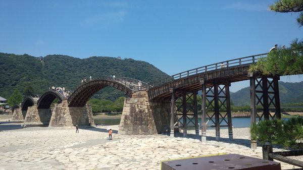 日本・山口県「山口・岩国の錦帯橋」の写真：錦帯橋①