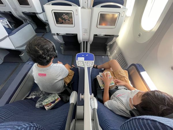 日本・宮古島「沖縄宮古島」の写真：帰りはめっちゃ空いてました。プレミアムク...