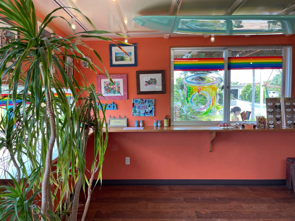 来間島　AOSORA PARLOR

アイスコーヒーとスムージー