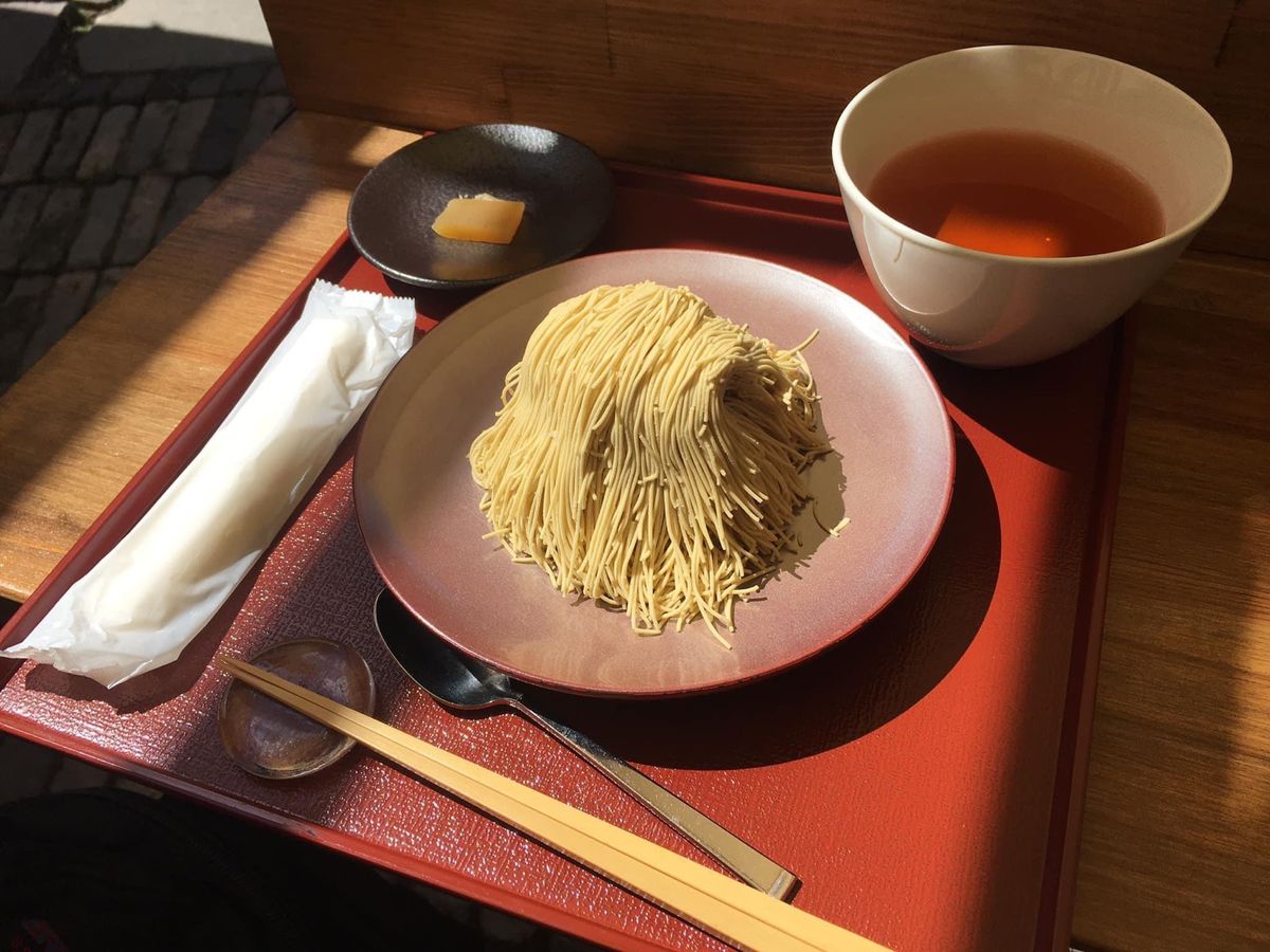 小布施栗を使用
これが本当のモンブラン