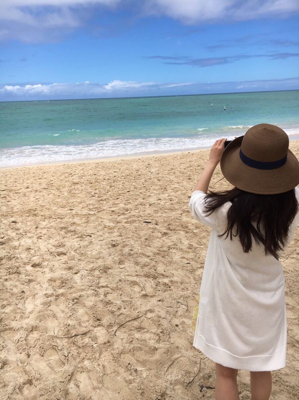 アメリカ(米国)・ハワイ「ハワイ女子旅」の写真：カイルアビーチきれいだったなぁ