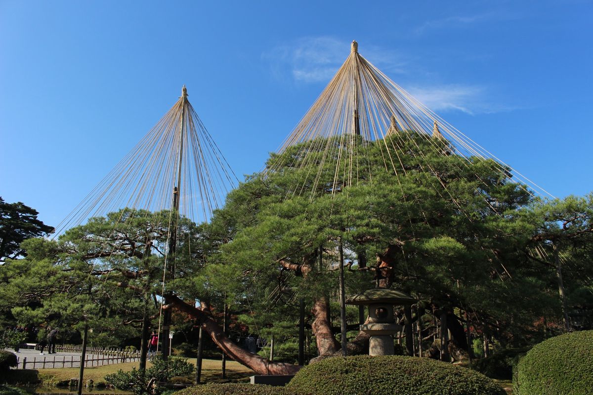 夜行バスで金沢駅到着！早速兼六園へ。一眼レフ大活躍！