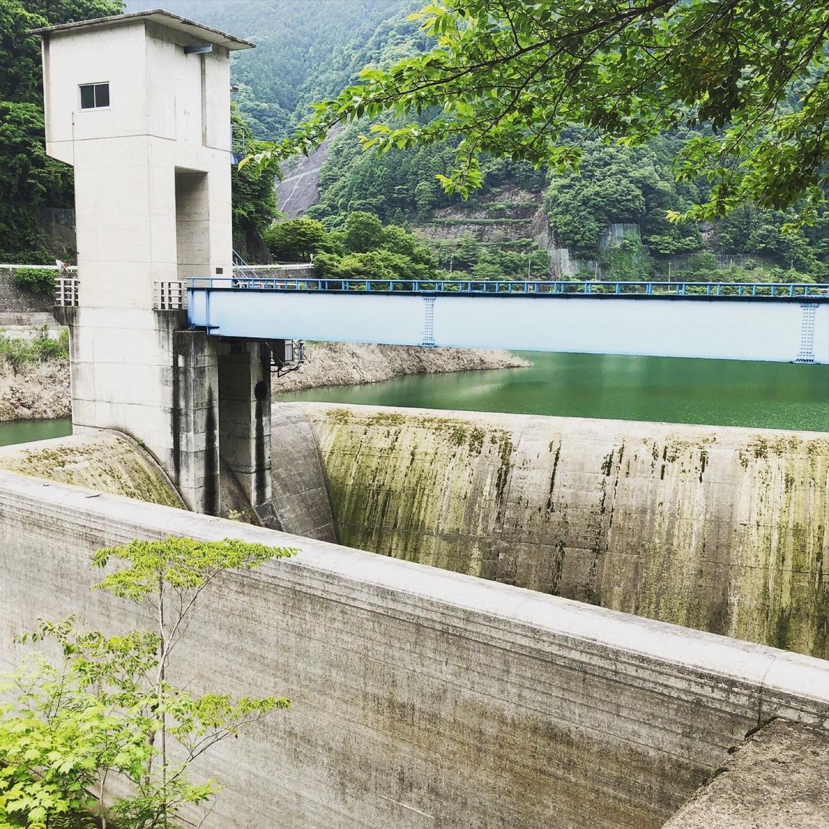 トンネル洪水吐も見れて満足。
残念ながら水位が低いので流れる様子は見れず。...