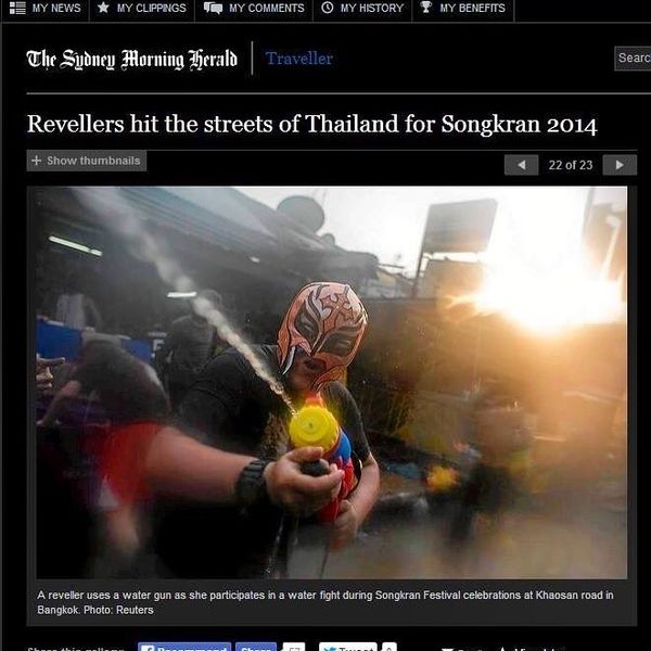 タイ・バンコク「ソンクラーン2014」の写真