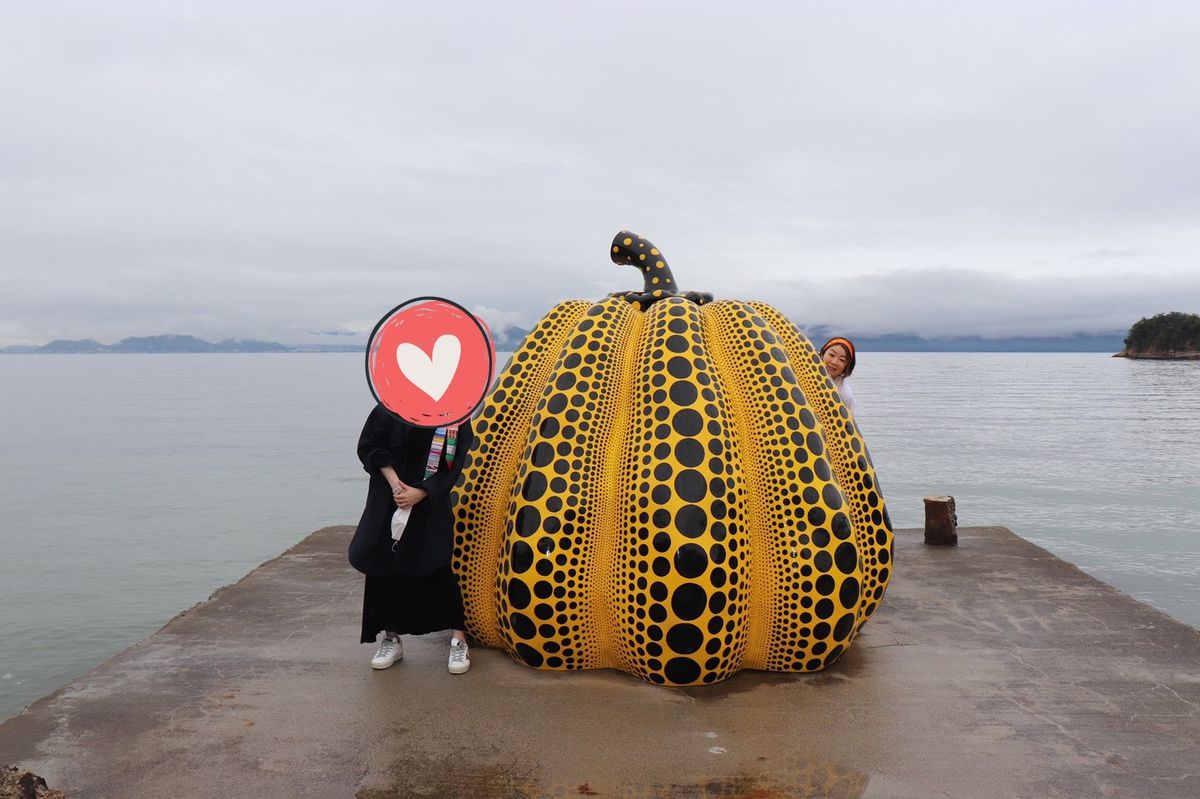 このカボチャで写真を撮るのも
通常なら20分くらい並ぶらしいけど
コロナで...