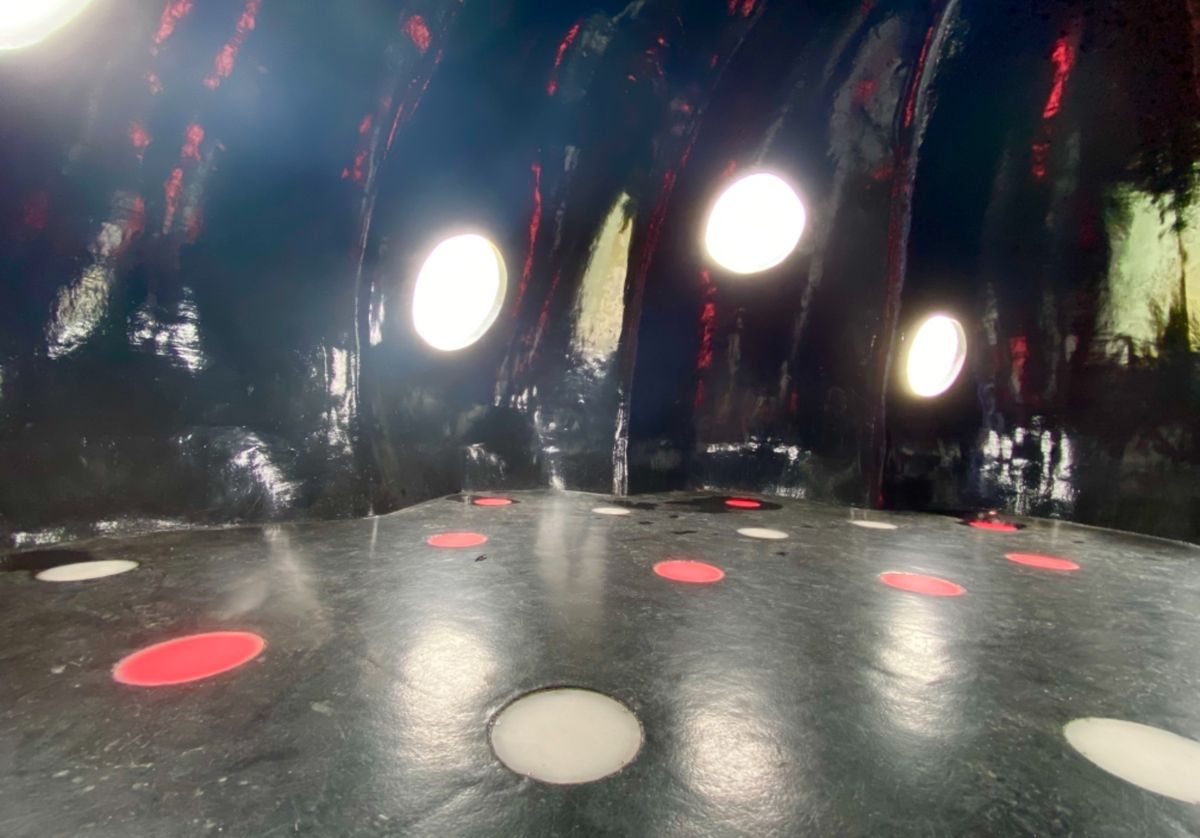 直島といえば
この赤かぼちゃ！

翌日の天気も怪しかったから
小雨の中記念...