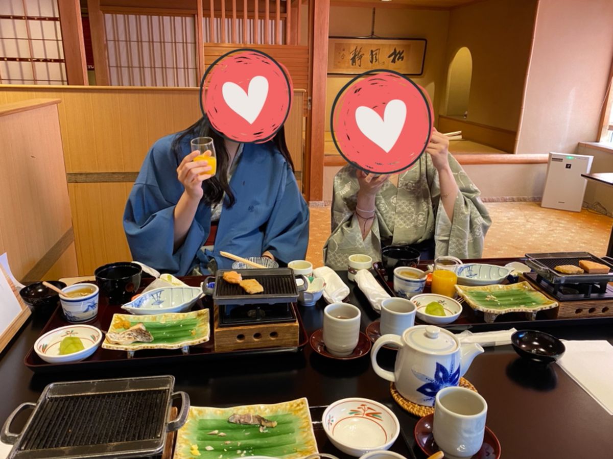 朝ごはんも豪華で美味しかった🤤