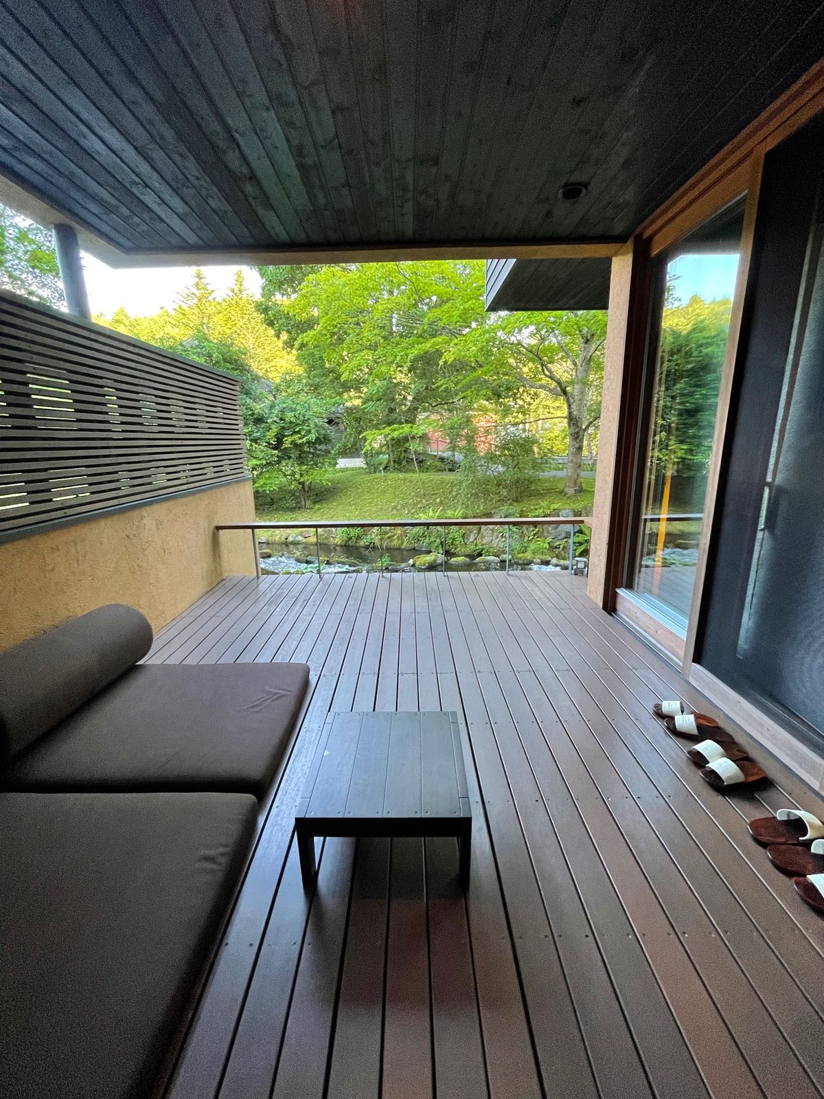 星のや軽井沢到着〜