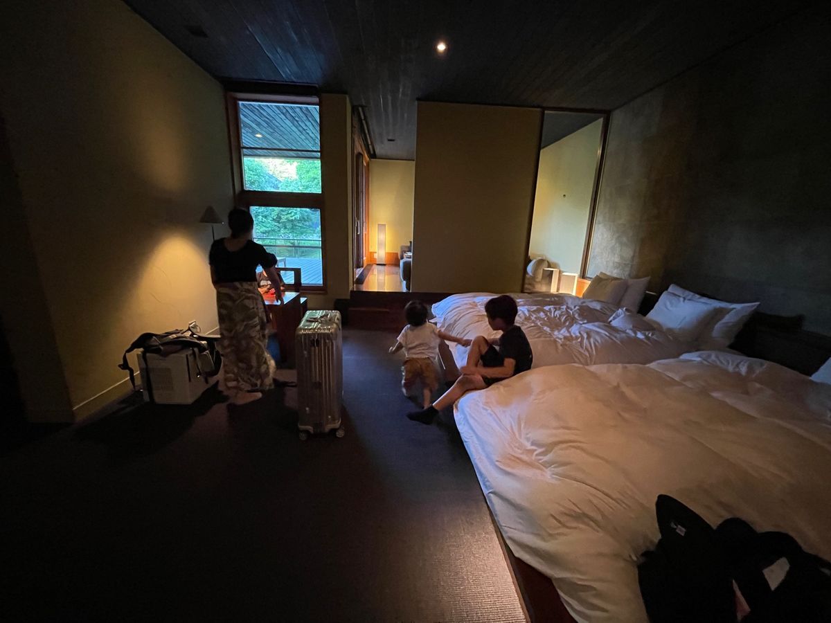 星のや軽井沢到着〜