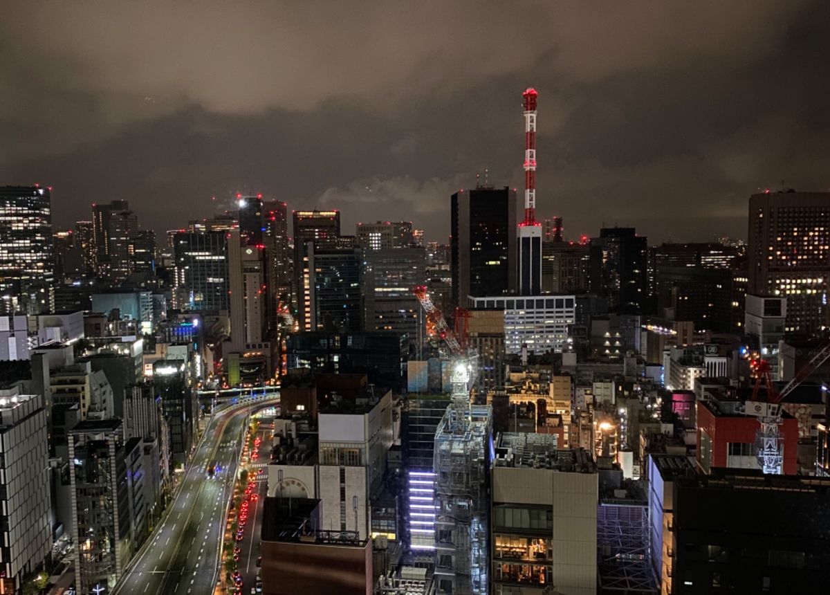 夜景が綺麗だから
この日も堪能
航空法？の赤いライトの多さに
東京はやっぱ...