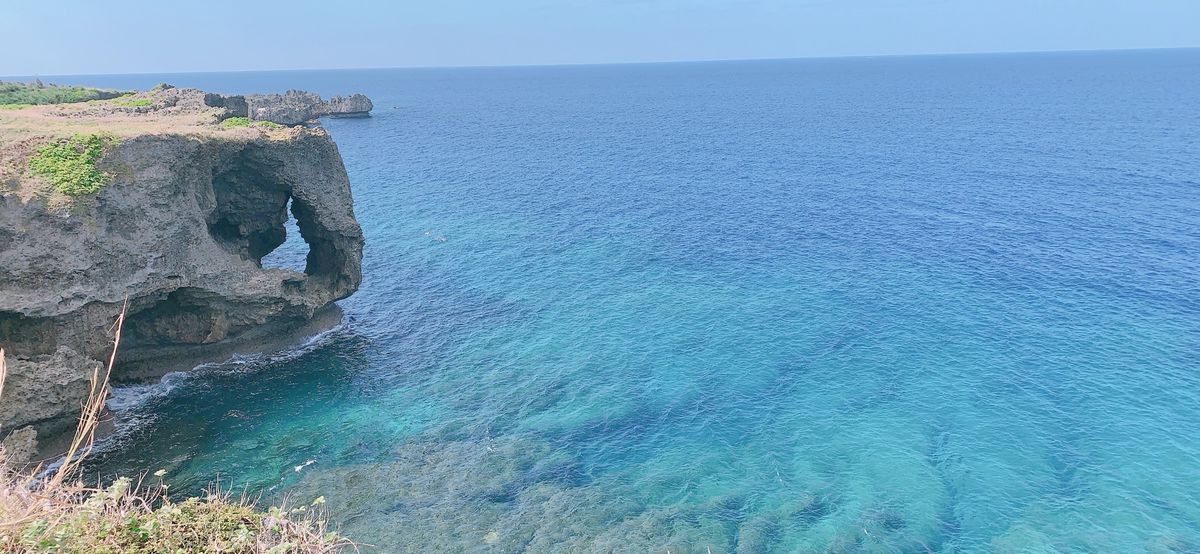 万座毛、御菓子御殿、シークヮーサー（笑）