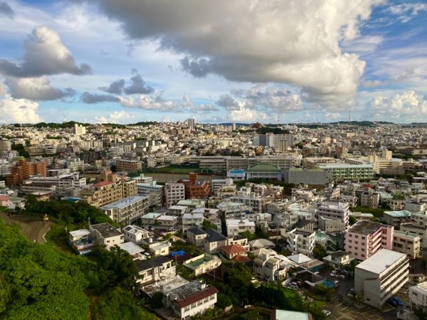 日本・宮古島「初めての離島出張🏝」の写真：那覇の宿泊ホテルからの眺め
今回の宿泊も...